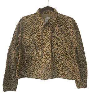 American Eagle Outfitters Leopard Print Jacket